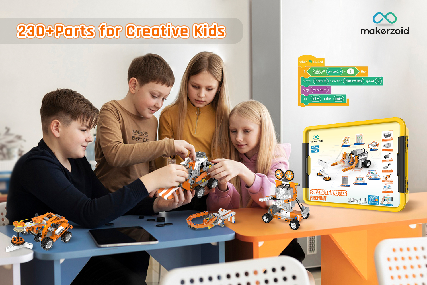 Superbot Master PREMIUM Programmable Building Kit » Makerzoid Europe